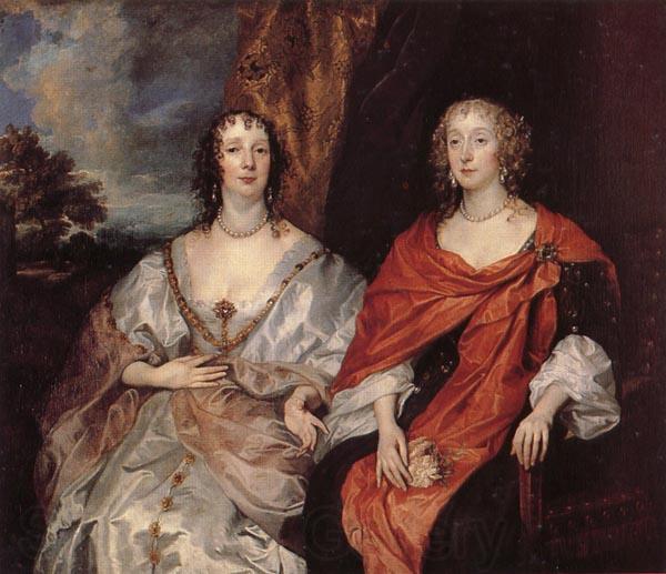 Anthony Van Dyck Anna Dalkeith,Countess of Morton,and Lady Anna Kirk